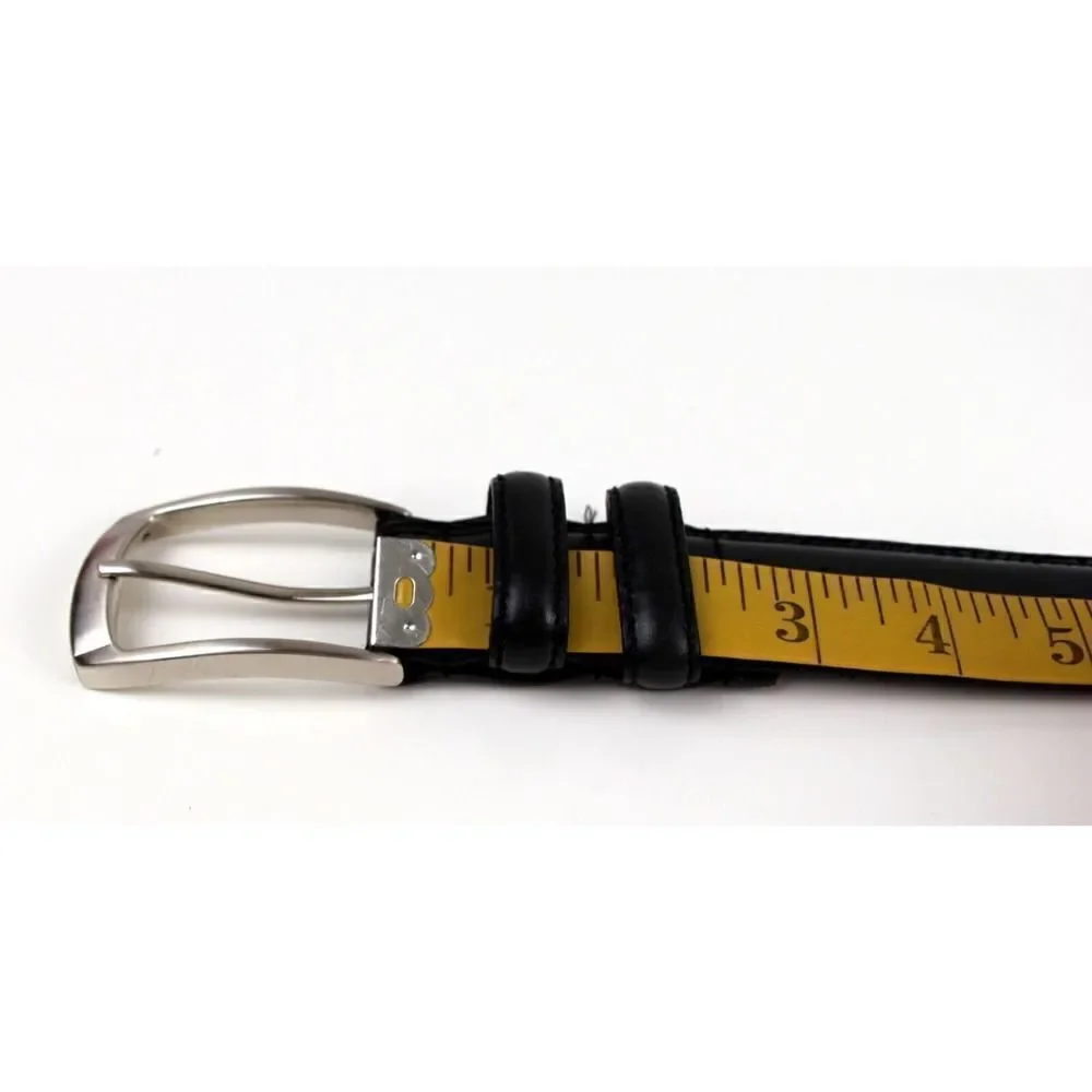 CLASSIC BLACK GENUINE LEATHER 1.25